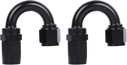 LokoCar 10AN Hose End Fitting 180 Degree Swivel by GetToKnowEachOther
