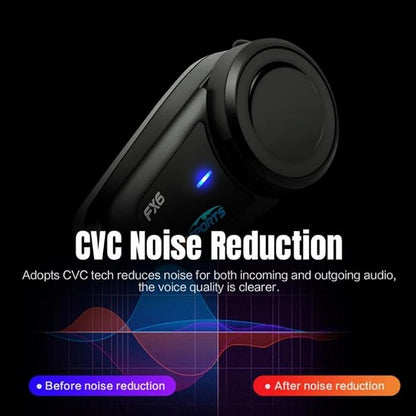 Fodsports FX6 Motorcycle Bluetooth Headset 2 Pack, 6 Riders Group Motorcycle - Image 8