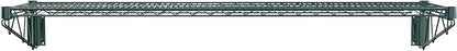 14" x 60" Green Epoxy Wire Wall Mount Shelf - Image 2