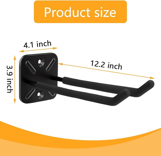 4PCS Garage Hooks Heavy Duty, Garage Hanger Storage Tool Organizer Rack - Image 5