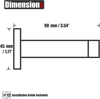 JQK Door Stopper, 304 Stainless Steel Thicken 1mm Sound Dampening Door Stop - Image 2