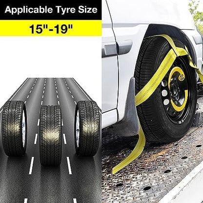 Tire Straps for A Car Trailer Tow Dolly Straps - Image 2