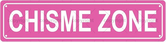 CHISME ZONE Space Metal Tin Street Sign Bar Cafe Garage Cave Home Room Wall by Unknown