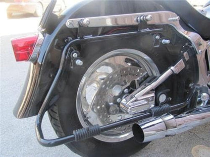 XFMT Gloss Black Hard Saddle bags Trunk w/Lid Latch & Key+Saddlebag Conversion - Image 8