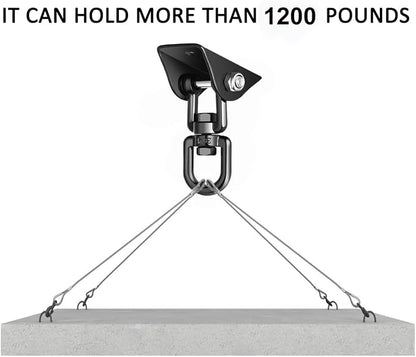 Porch Swing Hanging Kit, 360°Rotating 1200 lb Capacity Hanger - Image 4