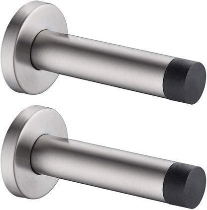 JQK Door Stopper, 304 Stainless Steel Thicken 1mm Sound Dampening Door Stop by Homeimprovement