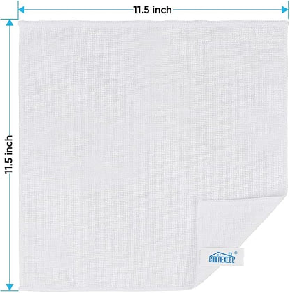 HOMEXCEL White Microfiber Cleaning Cloth, 24 Pack Cleaning Towels - Image 7