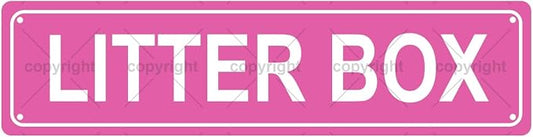 LITTER BOX Space Metal Tin Street Sign Bar Cafe Garage Cave Home Room Wall by Unknown