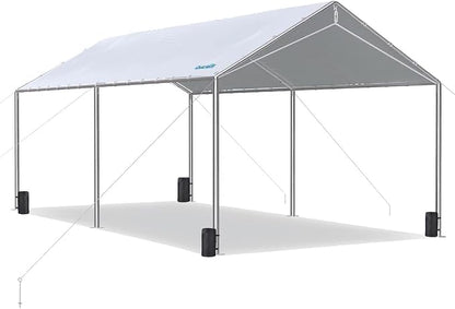 Quictent 10x20 ft Heavy Duty Car Canopy Galvanized Frame Carport Outdoor Party by QUICTENT