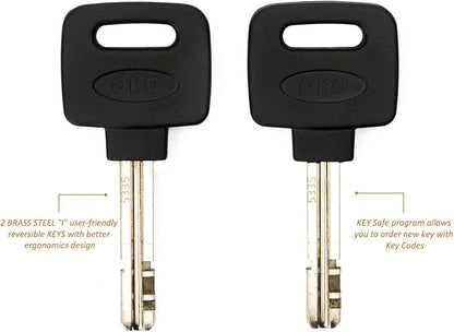 OKG Ultra Security Motorcycle Chain Lock, 4 Keys, 5 ft x 1/2in Thick Motorcycle - Image 4