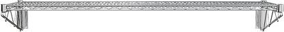 14" x 48" Chrome Wire Wall Mount Shelf - Image 4
