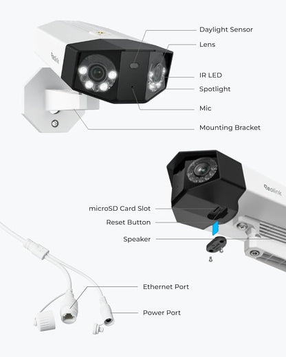 REOLINK Duo 3 PoE 16MP UHD Dual-Lens PoE Security Camera - Image 9