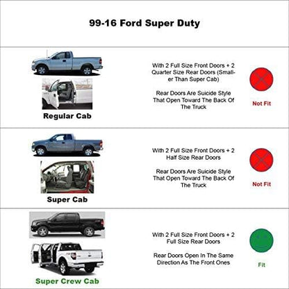 4pcs Outside Mount Style Window Rain Guards Durable Side Wind Deflectors Dark - Image 3