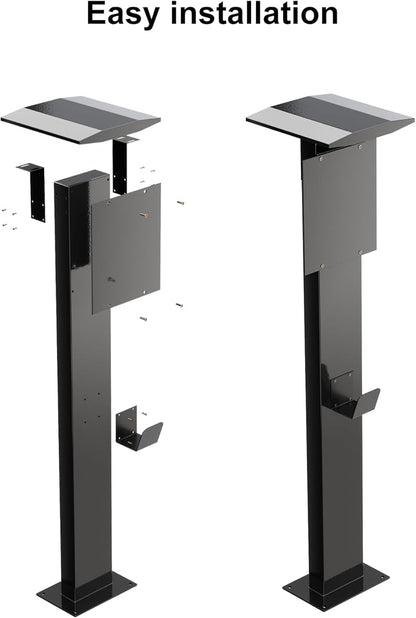 EV Charger Pedestal, Outdoor Electric Vehicle Charger Stand, Freestanding - Image 6