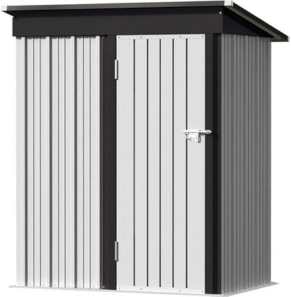 Greesum 5×3 FT Outdoor Storage Shed, Metal Storaged Sheds Without Floor - Image 4