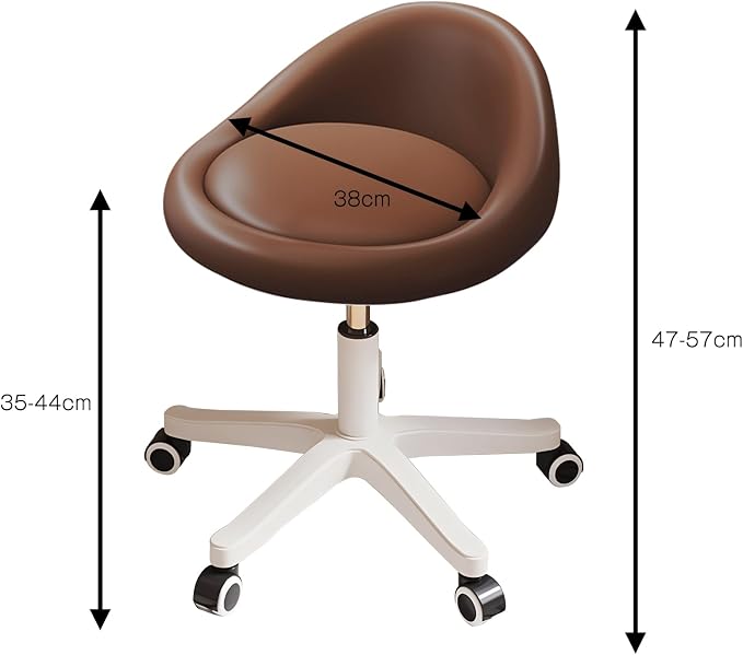 Rolling Stool Set of 2 Rolling Hydraulic Salon Stool - Image 2