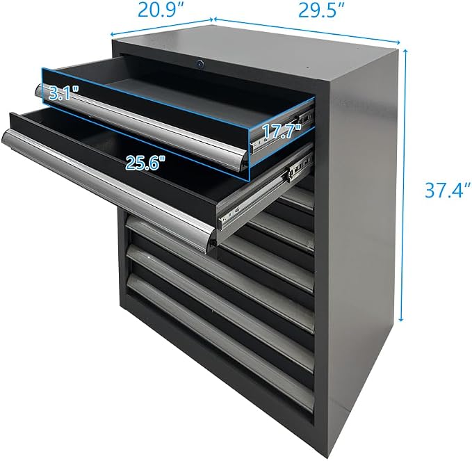 Steel Garage Cabinet Set, Heavy Duty, Tool Cabinets - Image 5