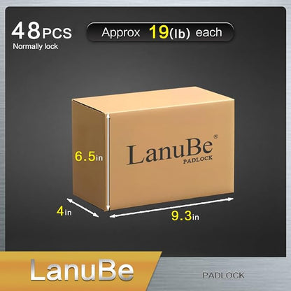 LanuBe Lock Laminated keyed Padlock, keyed Alike Locks, Normal Shackle - Image 5