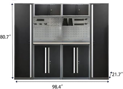 JZD Metal Garage Cabinet Set, Heavy Duty, Tool Cabinets - Image 2