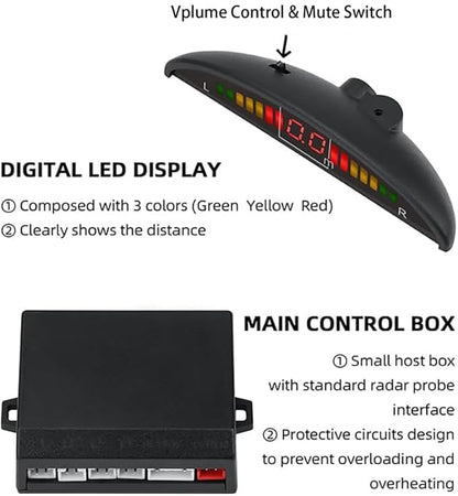 Parking Sensor Kit Backup Sensor Kit Reverse Sensor - Image 4