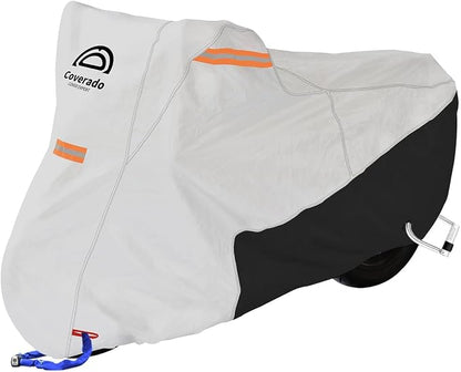 Coverado Motorcycle Cover Waterproof, All Weather Protection Outdoor Full by COVERADOAUTO