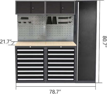 Metal Garage Cabinet Set, Heavy Duty - Image 2