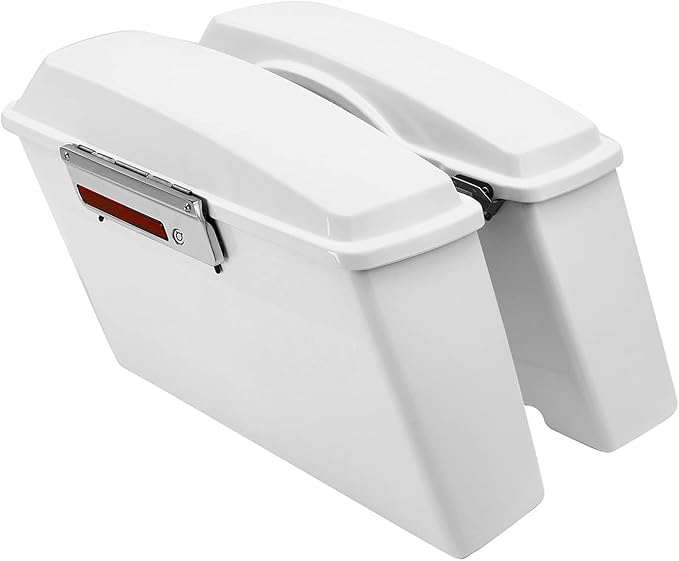 Green-L White Hard Saddlebags Fit by Green-LMotorParts