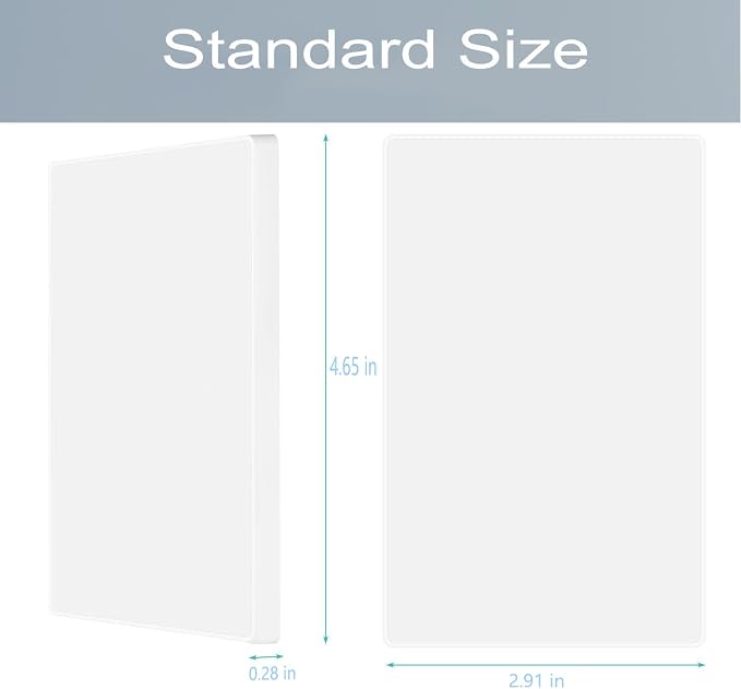 1-Gang Screwless Blank Wall Plate Cover Blank Switch Outlet Electrical Faceplate - Image 3