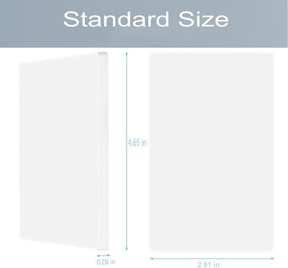 1-Gang Screwless Blank Wall Plate Cover Blank Switch Outlet Electrical Faceplate - Image 3