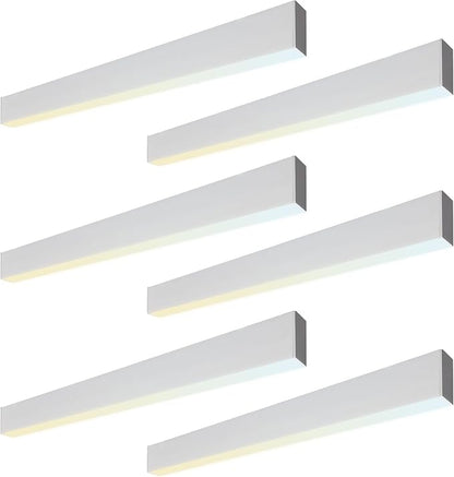 6PK 4FT LED Linear Light, 40W Down 15W Up Light, 3000/3500/4000/5000K CCT by ULL