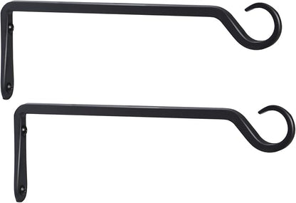 2 Pack Premium Forged Wall Hook, Sturdy Hanging Plant Bracket, Elegant Hook by YELOKIE