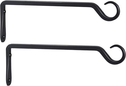 2 Pack Premium Forged Wall Hook, Sturdy Hanging Plant Bracket, Elegant Hook by YELOKIE