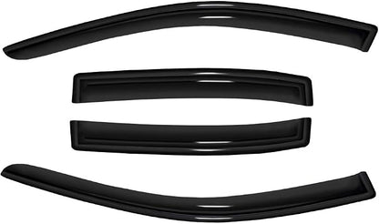 4pc Sun Rain Guards Window Visor Wind Deflector Compatible - Image 2