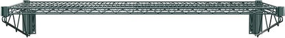 18" x 48" Green Epoxy Wire Wall Mount Shelf - Image 4