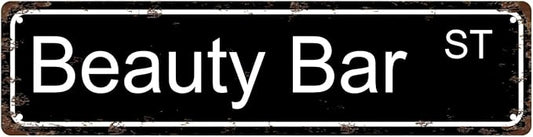Beauty Bar ST Space Vintage Metal Tin Sign, Street Sign, Home Decor, Room Decor by Unknown