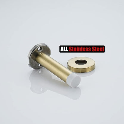 JQK Door Stopper Gold, 304 Stainless Steel Thicken 1mm Sound Dampening Door - Image 9