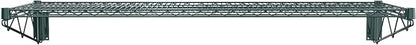 18" x 60" Green Epoxy Wire Wall Mount Shelf - Image 4