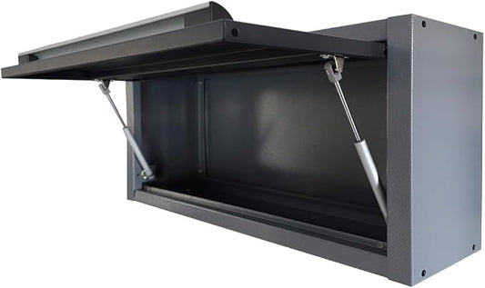 JZD Metal Hanging Upper Tool Storage Cabinets, Wall Mounted Garage Chest by JZD