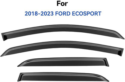 Window Visors Rain Guards for Ford EcoSport 2018 2019 2020 2021 2022, - Image 2