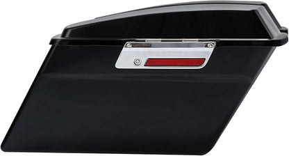 XFMT Matte Black Hard Saddlebags Saddle Bags Trunk W/Black Conversion Brackets - Image 3