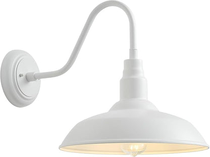 14 Inch Dome Outdoor Gooseneck Barn Light Fixture by GOALPLUS