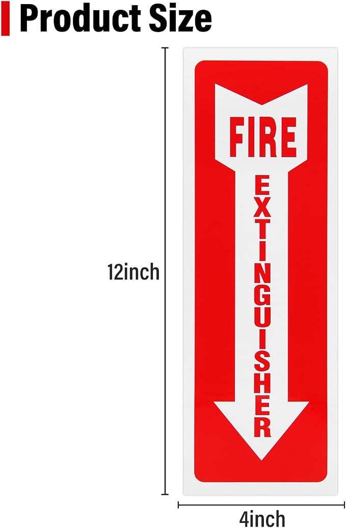 Madrigal fire extinguisher inside sticker, fire extinguisher sign, 2 - Image 2