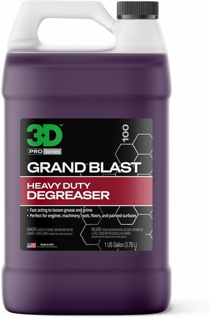 3D Grand Blast Engine Degreaser – Heavy Duty Biodegradable Cleaner by 3DCarCare