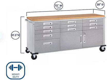 Heavy Duty 8-Piece Steel Garage Cabinet Storage Set - Image 9