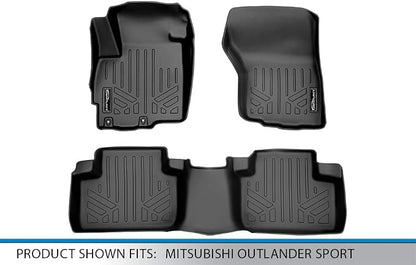 SMARTLINER Custom Fit Floor Mats 2 Row Liner Set Compatible - Image 5