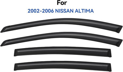 Window Visors Rain Guards for 2002 2003 2004 2005 2006 Nissan Altima, - Image 2