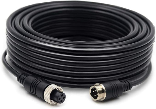 (17FT / 5m Backup Camera Cable, 4-pin Aviation Video Extension Cable, Car Video by Collyon