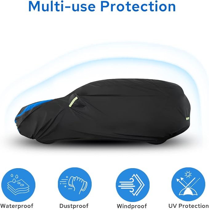 Avecrew Car Cover Custom Fit for Toyota RAV4, Waterproof All Weather Full - Image 2