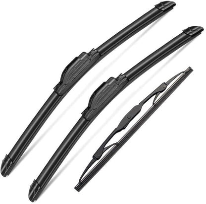 3 Wipers Set for Chrysler Town & Country 2008-2016, Dodge Grand Caravan - Image 2