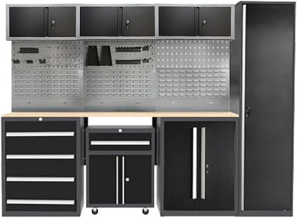 JZD Storage Cabinet System Workshop, Professional Tool Storage Workbench Set by JZD
